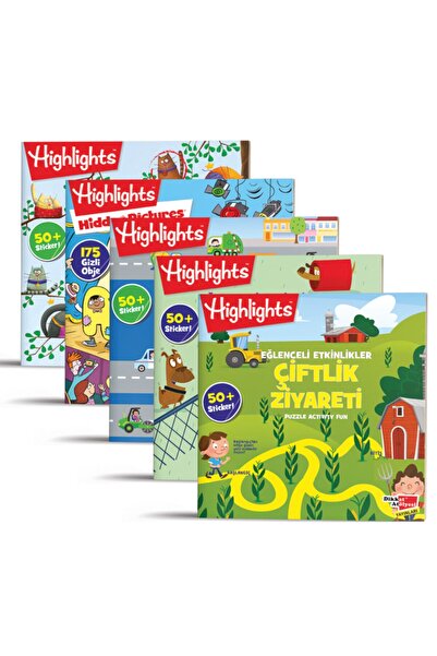 Dikkat Atölyesi Yayınları Highlights Sticker Eğlenceli Etkinliklerle Hikayeli...