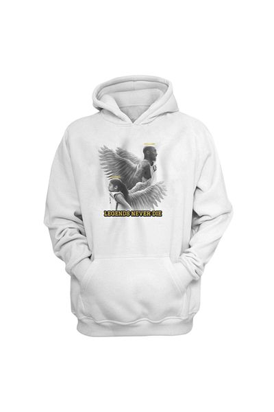 usateamfans Λευκό ανδρικό φούτερ Kobe Angel Hoodie