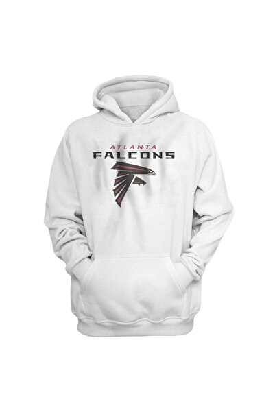 usateamfans Men's White Atlanta Falcons Hoodie Sweatshirt