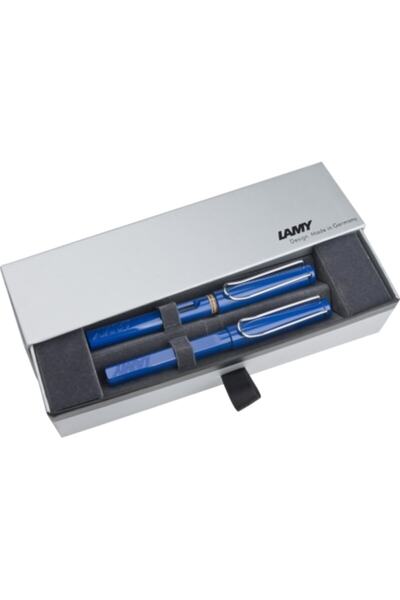 Lamy Safari Dolma Kalem & Roller Kalem Seti Mavi 14-m-314
