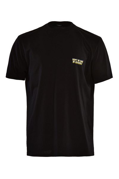 Sam and Sam Unisex Black Don't Be Fake Themed Printed T-shirt