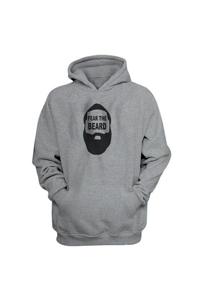 usateamfans Мъжки сив суитшърт с качулка James Harden