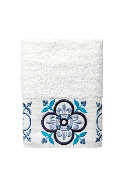 Minteks Комплект от 6 кърпи White Pastoral, 50x90 см - Iris Mix (1b) Кърпа