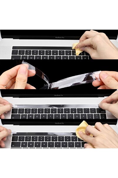 Mcstorey Macbook Pro ile Uyumlu TouchBar Koruyucu Film Jelatin A1706 1989 A2159 1707 A1990 2016/2019