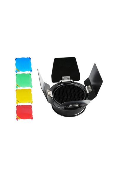 Godox Bd-03 98mm Çaplı Renkli Filtre Ve Petek Seti
