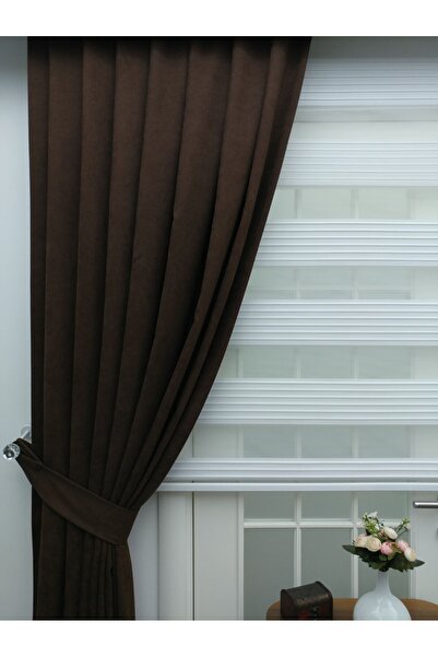 Esse Home ستارة خلفية مستقيمة باللون البني المر، 100x260، 1/3 ثنيات مشدودة، م...