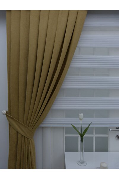 Esse Home ستارة خلفية مسطحة بلون زيتي، 90x260، 1/3 ثنيات مشدودة، مطوي، جناح واحد