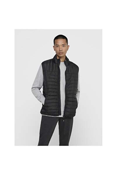 Only & Sons Чоловічий чорний Paul Quilted Only Sons жилет 22015123-blk