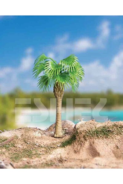 Eshel Maket Ağaç Kısa Palmiye 6 cm 2’li