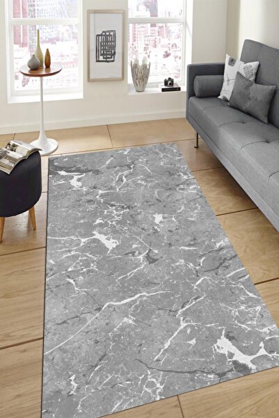 Resmiro Beton Desenli Dijital Baskılı Halı