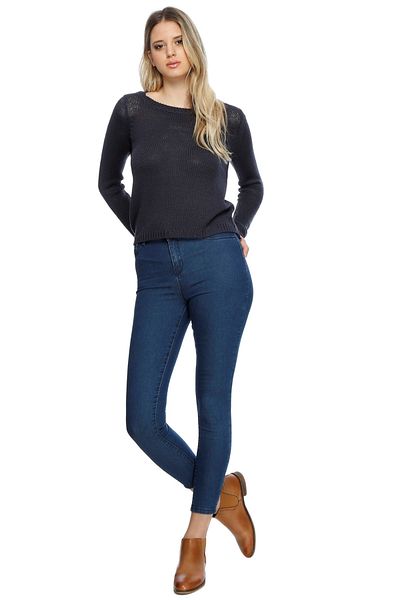 Koton Jeans skinny Kate albastru cu talie joasă de damă 8YAK47637MD