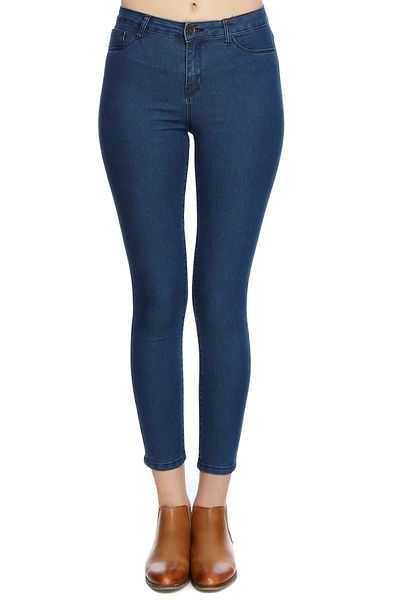 Koton Jeans skinny Kate albastru cu talie joasă de damă 8YAK47637MD