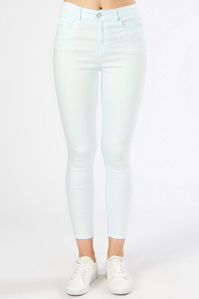 Koton Pantaloni albaștri de damă 8YAK47556DW