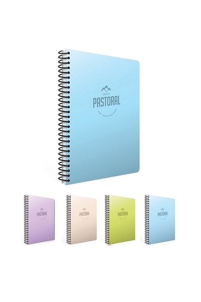 Gıpta Pastoral 120 YpCheckered Sprialli Plastic Cover Notebook