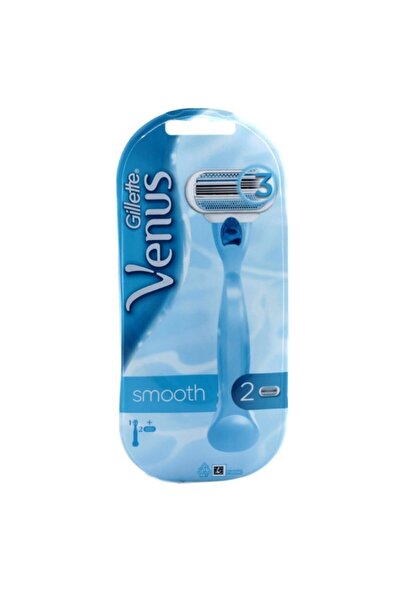 Gillette Venus Venus Smooth Yedek Başlıklı Kadın Tıraş Makinesi 2 Yedek