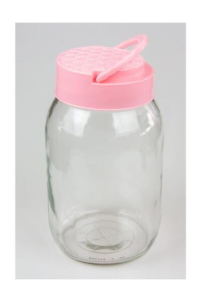 Tiesa Home 2 Liter Glass Pickle Pulses Storage Container Jar with Lid