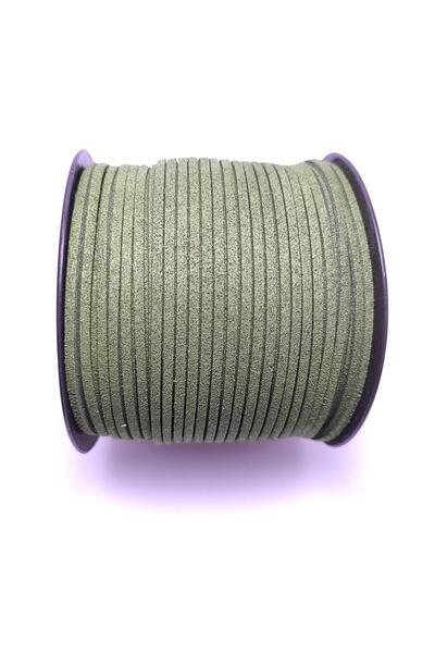 platin hediyelik Snur verde militar din piele intoarsa pentru colier, bratara...