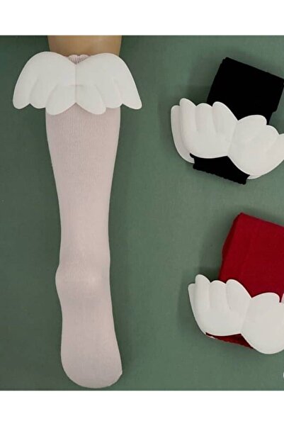 Katamino Lacivert Diz Altı Melek Kanatlı Çorap