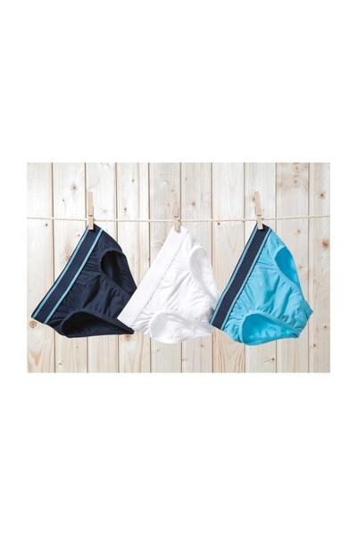 Blackspade سراويل داخلية للأولاد 3 قطع 9394 - أزرق داكن وأبيض مائي