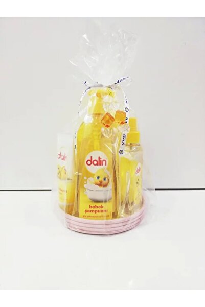 Sepetini Seç مجموعة هدايا دالين للأطفال باللون الوردي