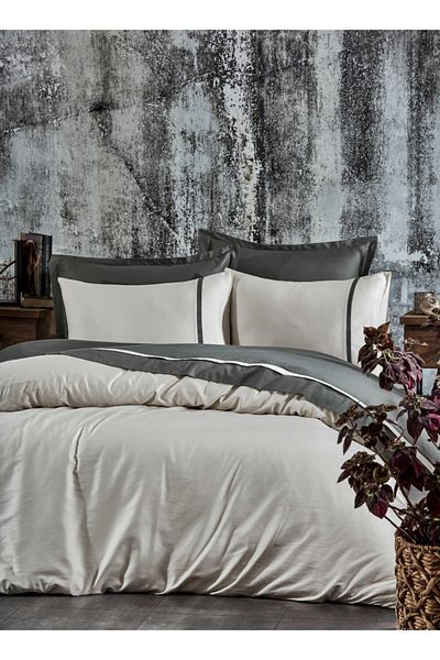 Ecocotton New Basic (king Size) Duvet Cover Set Green