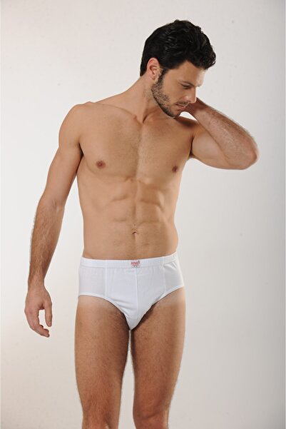 Hmd 6-Piece Men's Cotton White Slip Panties & Plus Size & Comfortable Texture