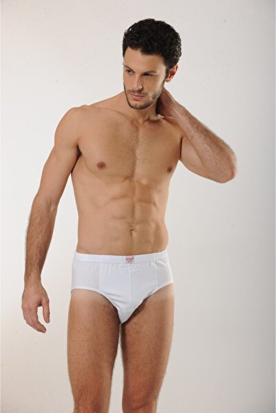 Hmd 6-Piece Men's Cotton White Slip Panties & Plus Size & Comfortable Texture