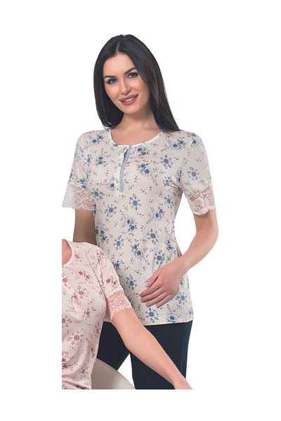 Rozalinda Set de pijamale de vară pentru femei - jumătate de mânecă