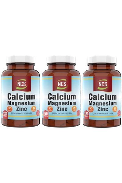 NCS ® Calcium Magnesium Zinc D&k Calcium 3 X 120 Tablets