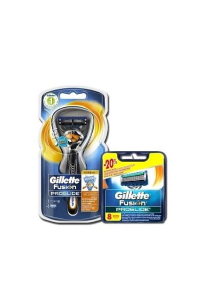 Gillette Fusion Proglide Flexball 1up Makine + 8 Yedek Bıçak