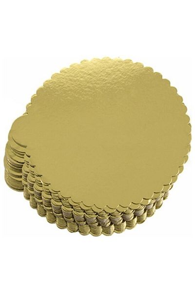 CAN 5 Pieces of Decorative Cake - Round Gold 18cm