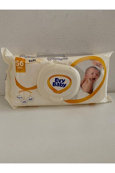 Evyap Evy Baby - 56pcs*4 Wet Carrot Soft Cover Baby Bag