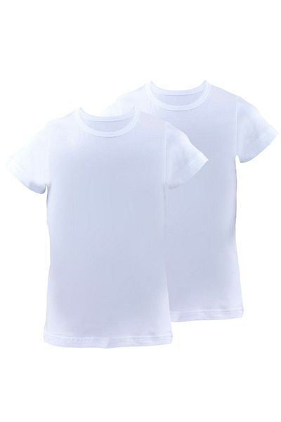 Blackspade Boy's White 2 Pack Undershirt T-shirt
