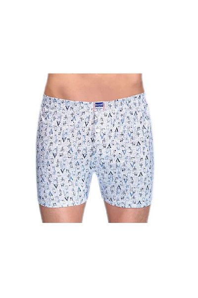 Berrak Ανδρικό λευκό χτενισμένο βαμβακερό Boxer 5 Pack 1053
