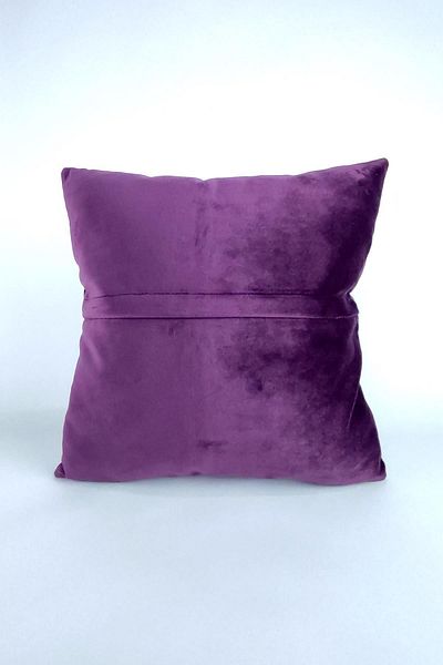Mrs.Gugar Purple Throw Pillow Cover