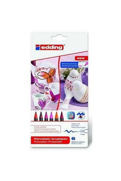 Edding 4200 Porcelain Pen Warm Colors (Pack of 6)