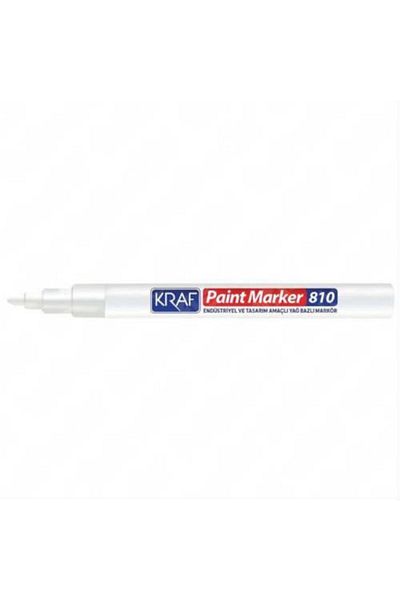 KRAF 810 Paint Marker - Multi-Purpose Oil Based Marker White Color