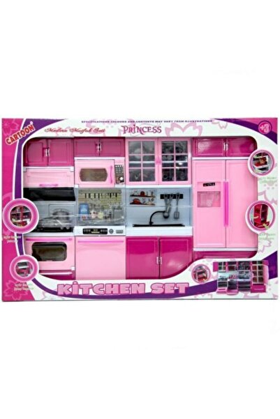 Kayyum Oyuncak Oyuncak Mutfak Seti Oyuncak Şef Mutfak Seti 4 Lü Buzdolabı Fırın Lavabo Bulaşık Makinesi Set