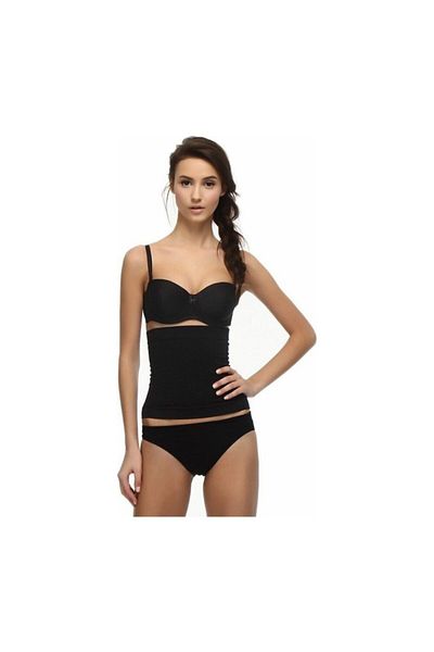 NBB Corset negru de recuperare din silicon pentru talie pentru femei