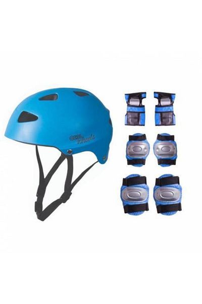 Cool Wheels Children's Blue Scooter Bike Helmet