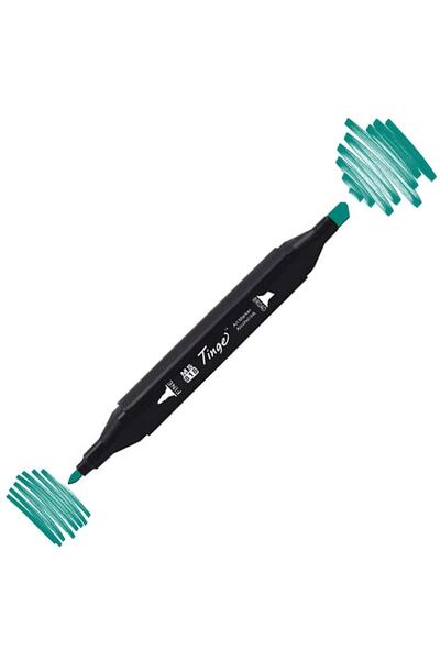 Tinge قلم تحديد مزدوج الأطراف Bg53 باللون الأخضر الفيروزي