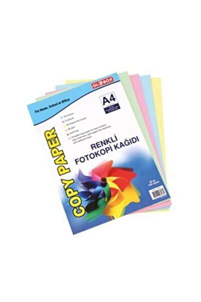 Genel Markalar A4 80 gram Renkli Fotokopi Kağıdı 100 Lü Renkli 6536