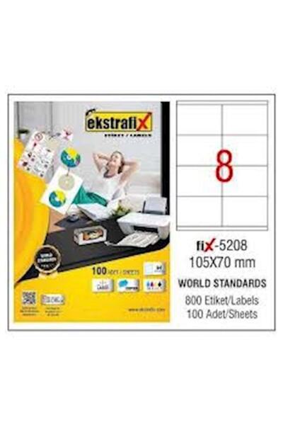 ekstrafix 5208 Etiketa 105*70 mm. 100 komada