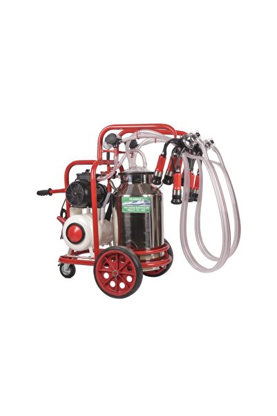 ULUDAGMAK Uludağ Çift Sağım Krom Güğüm 40 Lt Süt Sağım Makinesi