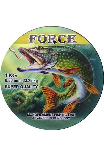 Force Effe Net 1kg Coil Fishing Line 0.80mm Check 33.28kg 1600 Meters