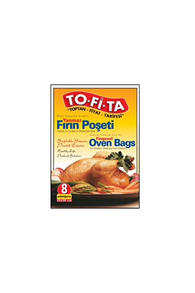 TO-Fİ-TA toptanfiyattarifesi 8 Pieces of Fireproof Oven Bags