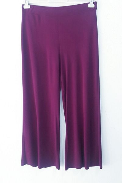 YILDIZ Women's Purple Elastic Waist Trousers