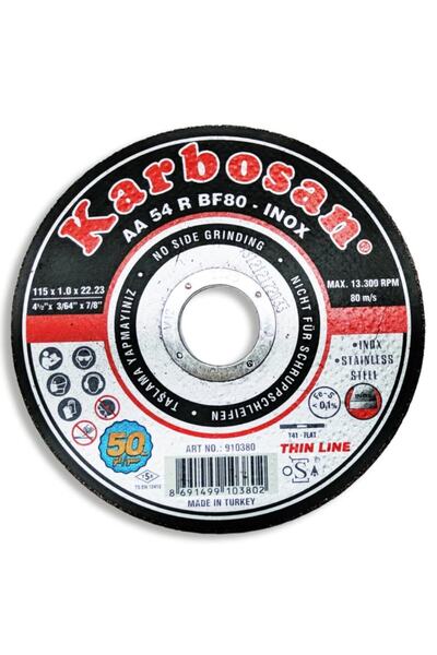Karaca Karbosan 115mm Inox Kesme Taşı