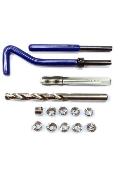Site Hırdavat Vcoil Metrik 11 Diş Tamir Takımı 1.5 Diş  m11 x 1.5 Helicoil Set