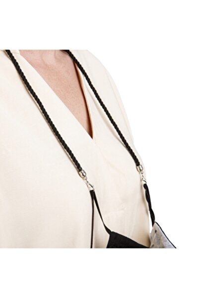 Minteks Burgulu Maske Boyun Askısı - Siyah